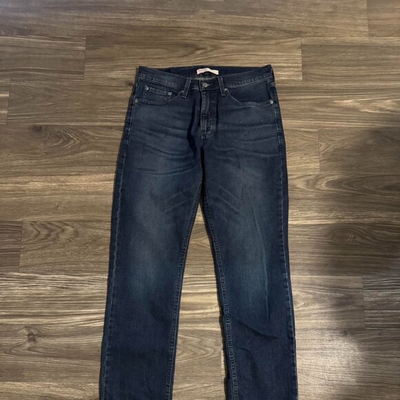 Levi Strauss Signature Dark Blue Jeans 32x34 - Picture 1 of 3